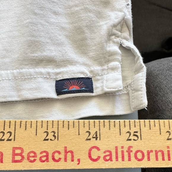 Faherty Organic Cotton Sunwashed Polo XXL Off White - Picture 10 of 11